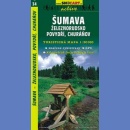 34 Szumawa (Šumava, Železnorudsko, Povydří, Churáňov). Mapa turystyczna 1:50 000.