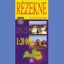 Rzeżyca (Rezekne). Plan miasta 1:20 000.