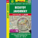 471 Beskid, Jaworniki (Beskydy, Javorníky). Mapa turystyczna 1:40 000.