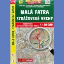 478 Mała Fatra, Góry Strażowskie (Malá Fatra, Strážovské vrchy). Mapa turystyczna 1:40 000.