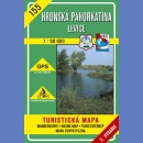 155 Wzgórza Hronu, Levice (Hronská pahorkatina, Levice). Mapa turystyczna 1:50 000