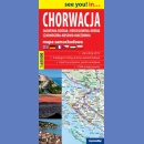 Chorwacja, Słowenia, Bośnia i Hercegowina, Serbia, Czarnogóra, Kosowo, Macedonia. Mapa samochodowa 1:700 000. see you! in...