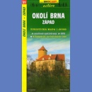 51 Okolice Brna, zachód (Okolí Brna zapad). Mapa turystyczna 1:50 000.