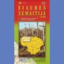 Żmudź północna (Šiaurės Žemaitija). Mapa turystyczna 1:130 000.