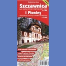 Szczawnica i Pieniny. Plan 1:7 000. Mapa turystyczna 1:70 000