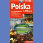 Polska TIR. Mapa 1:750 000 dla zawodowców TIR.