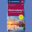 Nadreńska Trasa Rowerowa (Rheinradweg 3): Koln-Rotterdam. Mapa rowerowa 1:50 000