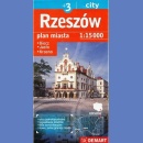 Rzeszów +3. Plany miast 1:15 000. city foliowany