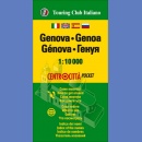 Genua (Genova). Plan 1:12 500.