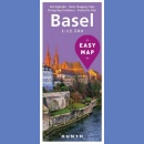 Bazylea (Basel). Plan miasta 1:12 500. Easy Map 