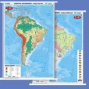 Ameryka Południowa. Mapa ścienna fizyczna i polityczna 1:8 150 000.