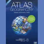 Atlas geograficzny: Polska, kontynenty, świat. Szkoła podstawowa.