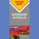 Australia (Australien). Mapa turystyczna 1:4 000 000. 