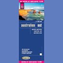Australia Wschodnia (Australien East). Mapa turystyczna 1:1 800 000.