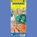 Bahama (Bahamas). Mapa turystyczna 1:500 000 wodoodporna.