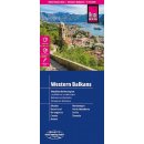 Bałkany Zachodnie. Albania, Bośnia i Hercegowina, Chorwacja, Czarnogóra, Kosowo. Macedonia Północna, Serbia, Słowenia. Mapa drogowa 1:725 000.