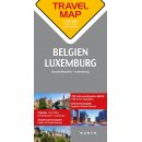 Belgia, Luksemburg (Belgium, Luxembourg; Belgien, Luxemburg). Mapa 1:300 000. Travel Map
