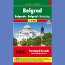 Belgrad. Plan 1:10 000 laminowany.