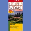 Beskid Mały i Makowski. Mapa turystyczna laminowana 1:50 000.