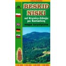 Beskid Niski od Krynicy-Zdroju po Komańczę. Mapa turystyczna 1:50 000.