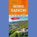 Beskid Sądecki. Mapa turystyczna 1:50 000 laminowana.