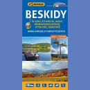 Beskidy. Mapa turystyczna 1:100 000.