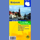 Białystok. Plan miasta 1:18 000. Składany, foliowany.