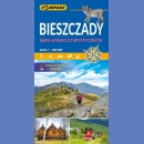 Bieszczady. Mapa atrakcji turystycznych. Mapa 1:100 000.