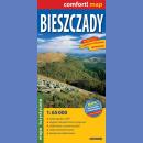 Bieszczady. Mapa turystyczna laminowana 1:65 000.