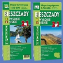 Bieszczady Wysokie i Niskie 2w1. 2 mapy turystyczne 1:50 000.