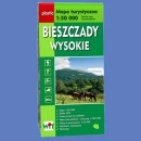 Bieszczady Wysokie. Mapa turystyczna 1:50 000 laminowana.