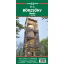 Borzsony, Naszaly. Mapa turystyczna 1:30 000.