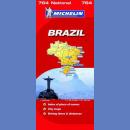 Brazylia (Brazil). Mapa samochodowa 1:3 850 000