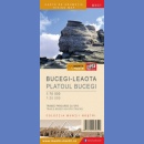 Bucegi-Leaota (Muntii Bucegi, Bucegi Mountains). Mapa turystyczna 1:70 000/1:25 000.