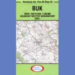 Buk. Mapa taktyczna 1:100 000. Reedycja ark. Pas 39 Słup 23