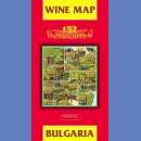 Bułgaria (Bulgaria. Wine map). Mapa winnic.