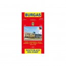 Burgas i okolice. Plan miasta 1:8 500. Wybrzeże Morza Czarnego.