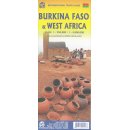 Burkina Faso, Afryka Zachodnia. Mapa turystyczna 1:950 000, 1:4 800 000.
