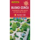 Busko Zdrój i okolice. Mapa turystyczna 1:75 000, Plan miasta 1:10 000.