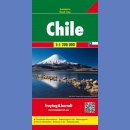Chile, Argentyna pd. Mapa samochodowa 1:1 200 000.