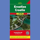 Chorwacja. Bośnia i Hercegowina. Mapa samochodowa 1:500 000.
