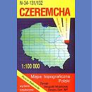 Czeremcha N-34-131/132<BR>Mapa topograficzna 1:100 000. Wydanie turystyczne 