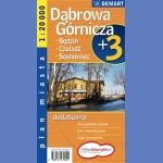 Dąbrowa Górnicza, Sosnowiec, Będzin, Czeladź. Plan miast 1:20 000