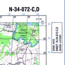 Druskieniki (Druskinnkai). Mapa topograficzna 1:50 000. Układ UTM - Arkusz N-34-072-C,D