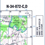 Druskieniki (Druskinnkai). Mapa topograficzna 1:50 000. Układ UTM - Arkusz N-34-072-C,D
