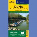 Dunaj: Dunaújvárostol-Szekszardig. Mapa turystyczna 1:30 000.