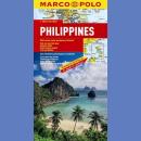 Filipiny (Philippines). Mapa samochodowa 1:2 000 000. 