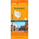 Francja: Burgundia (Bourgogne). Mapa samochodowa 1:200 000