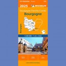 Francja: Burgundia (Bourgogne). Mapa samochodowa 1:200 000