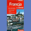 Francja. Mapa samochodowa 1:1 000 000. 